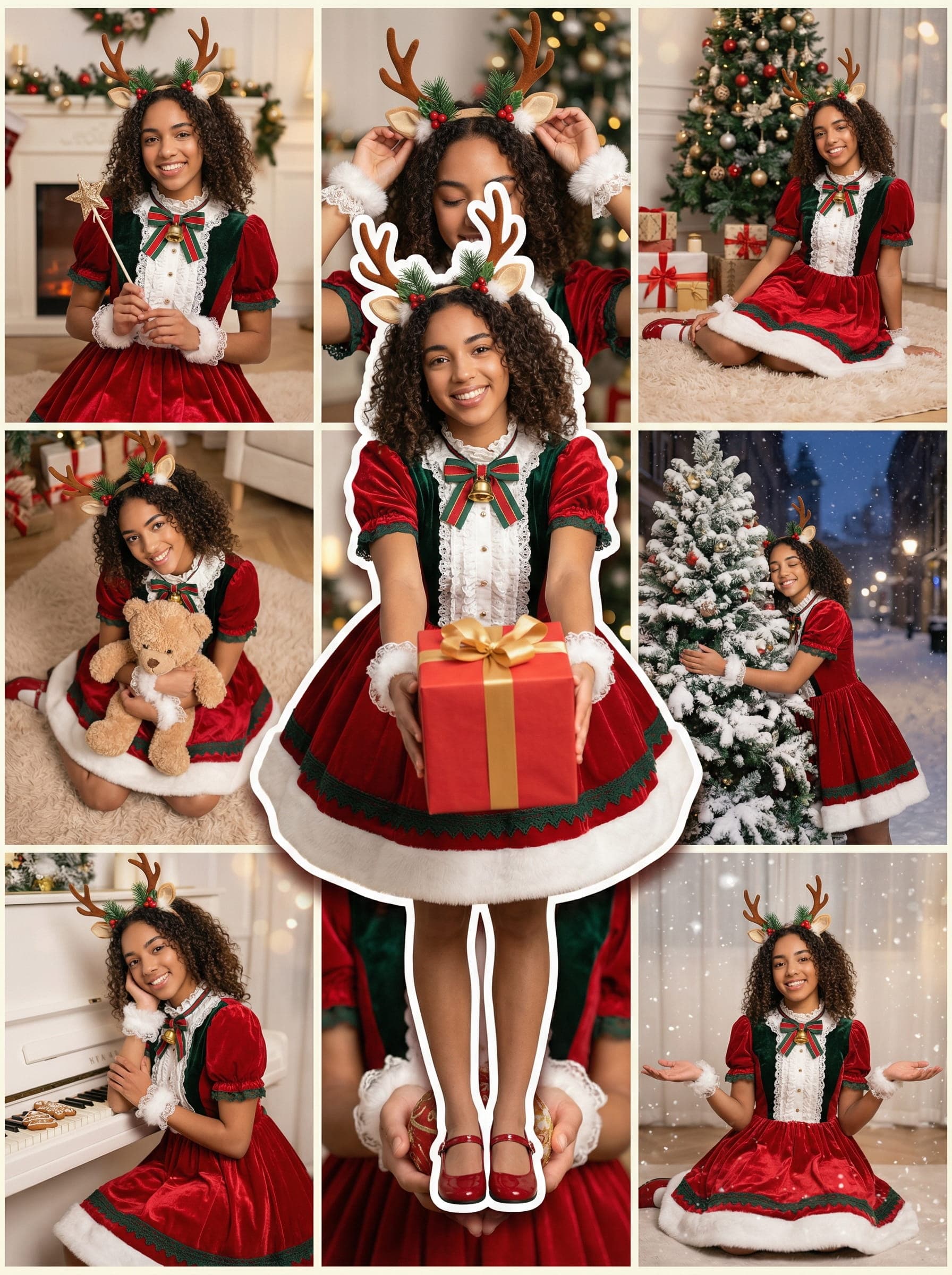 🦌 Reindeer Girl Grid - After