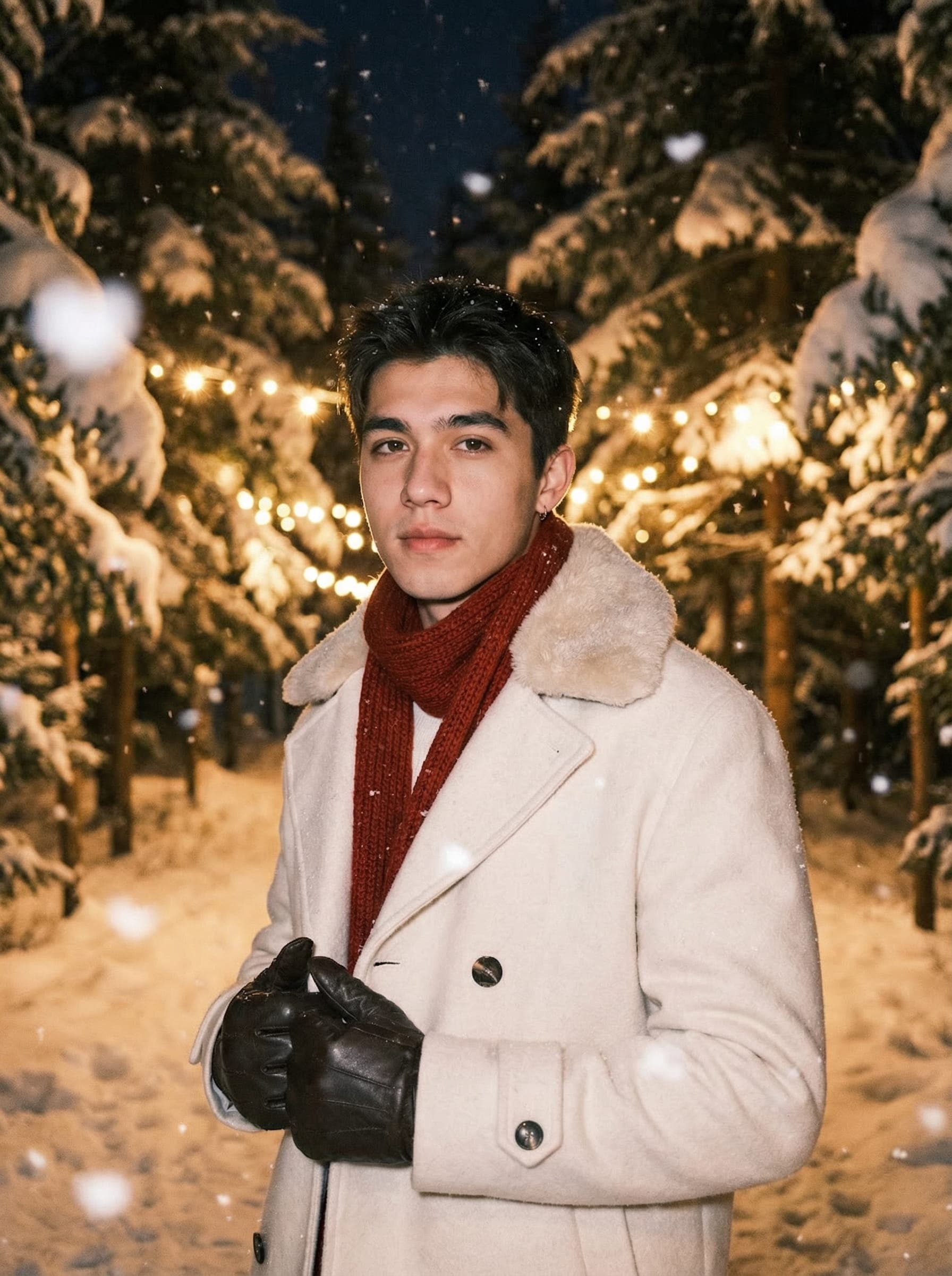 🌲 Midnight Snow Walk - After