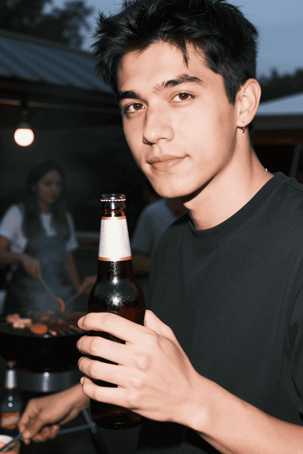 🌲 Midnight Snow Walk - Before