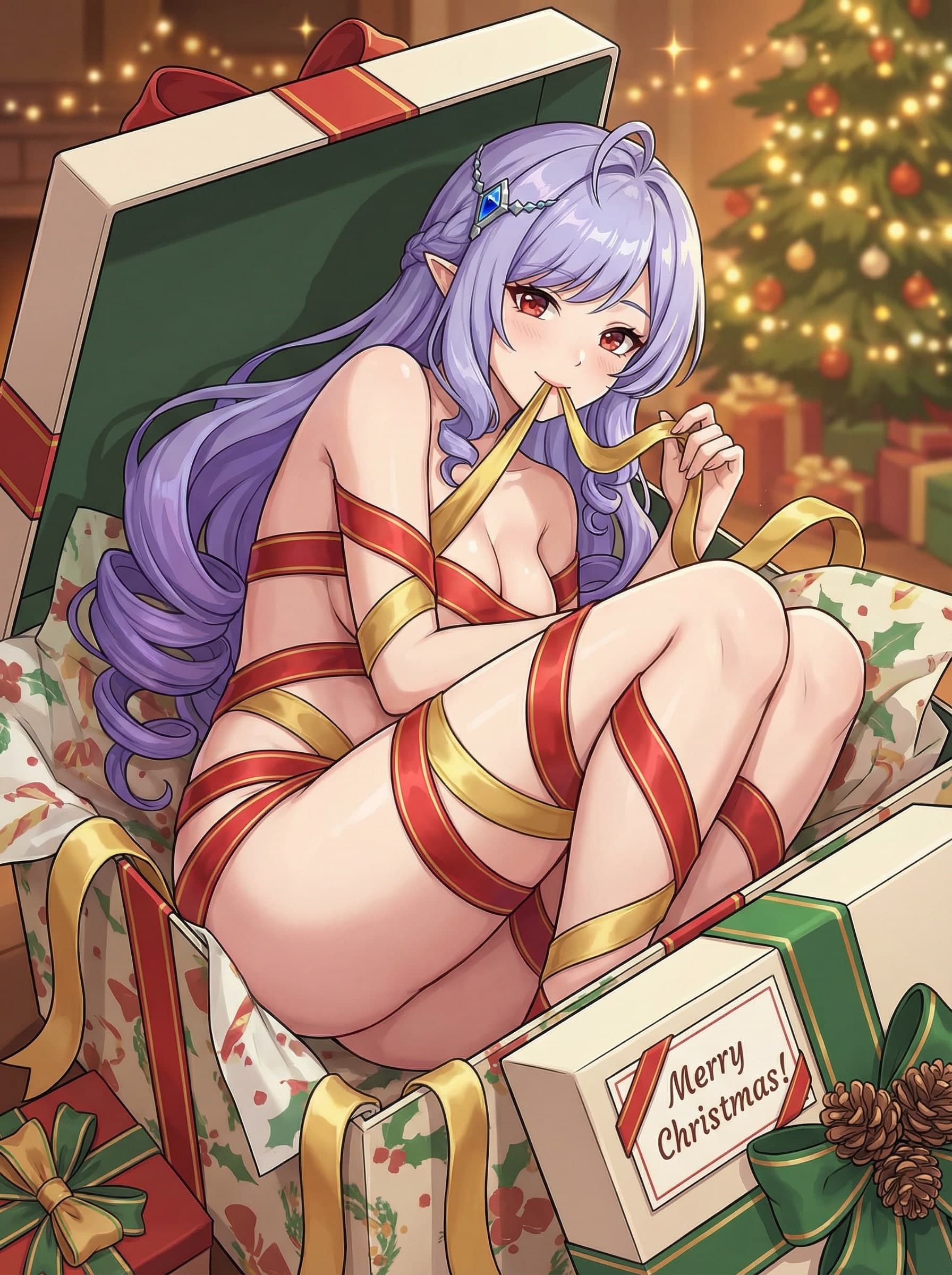 Ribbon Wrapped Gift - After