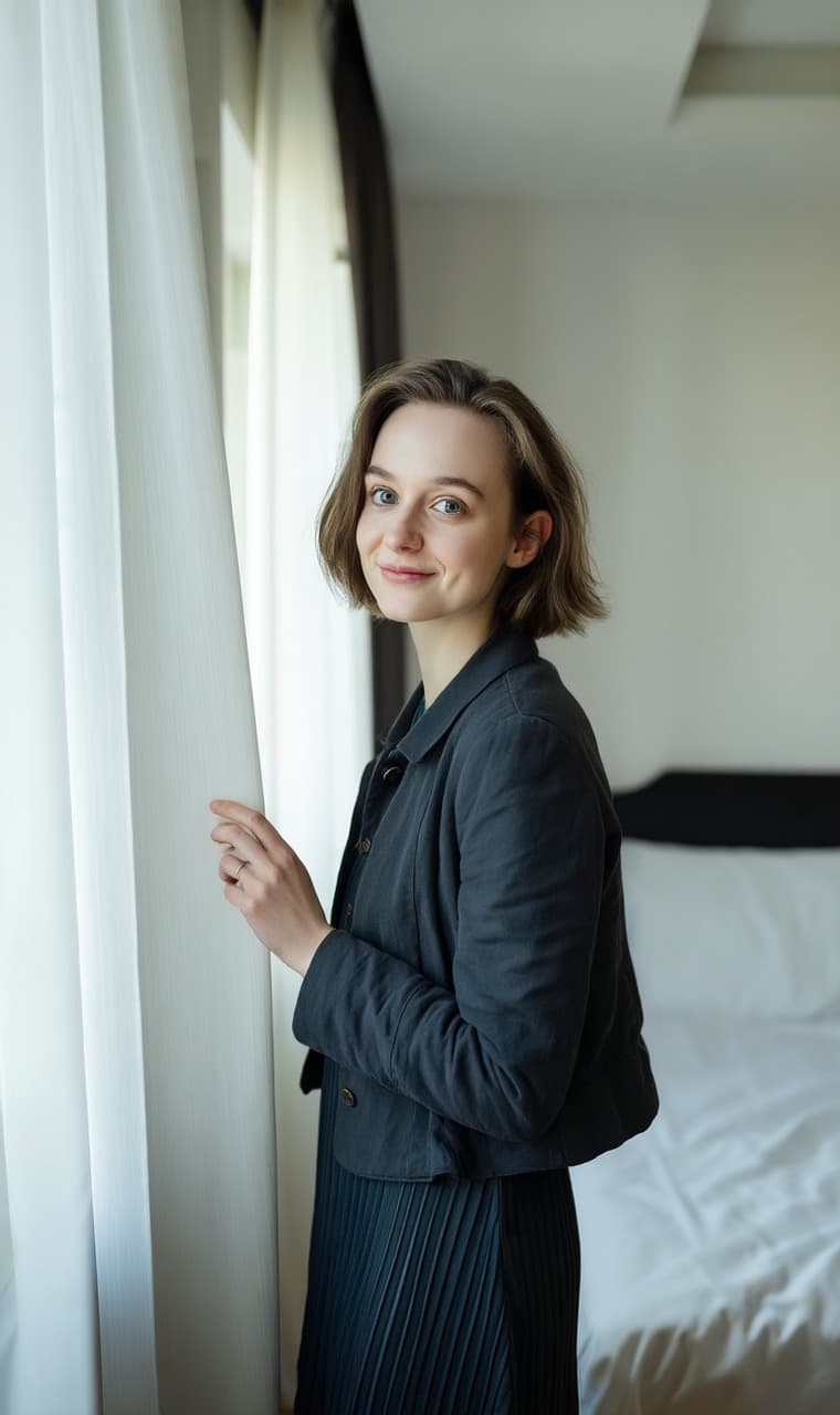 Minimalist High-Fashion Studio Portrait - Before