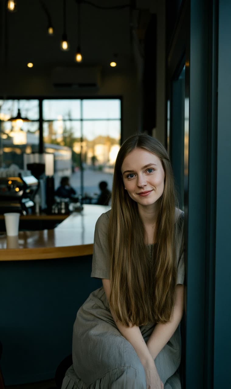 Cinematic Waterfall Portrait - Before