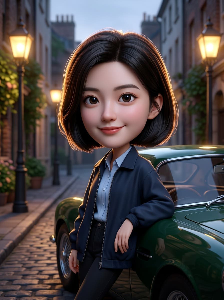 Cinematic Caricature Street Scene - After